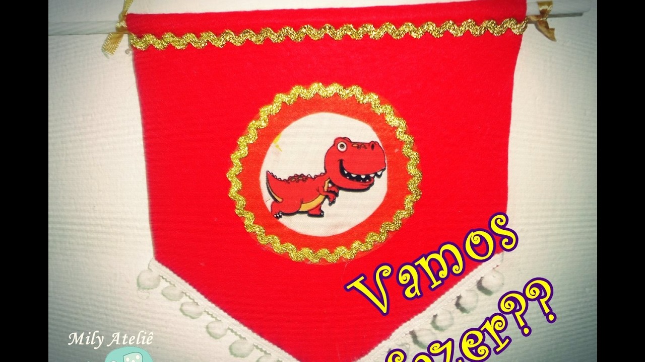 PAP  Flâmulas ou bandeirola em feltro (Michely Euzebio)