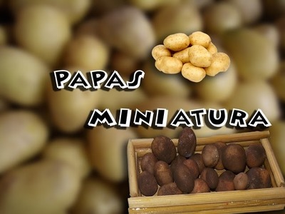 PAPAS MINIATURA PORCELANA FRIA miniature potatoes.