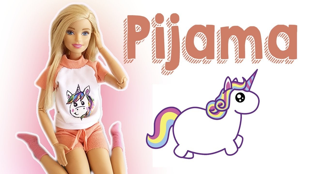 Pijama de Unicórnio | Como Fazer Roupinhas para Bonecas Barbie