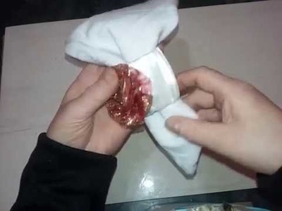 Porta guardanapo super fácil feito com rolinho e fita.