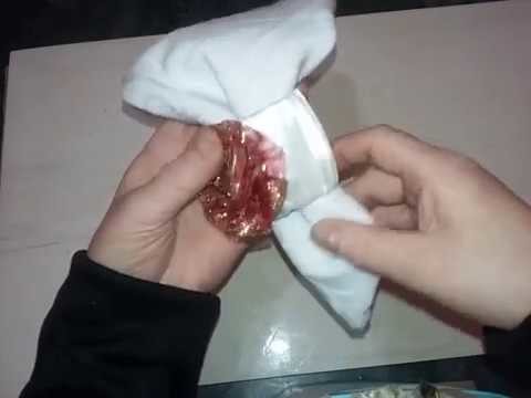 Porta guardanapo super fácil feito com rolinho e fita.