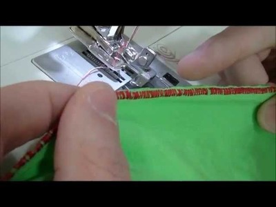 Calcador Overlock costurando malha - FADIMEX