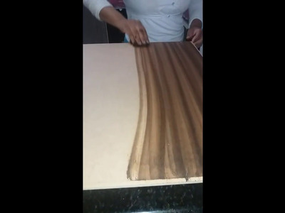 Como pintar mesa MDF em rústico  efeito  madeira