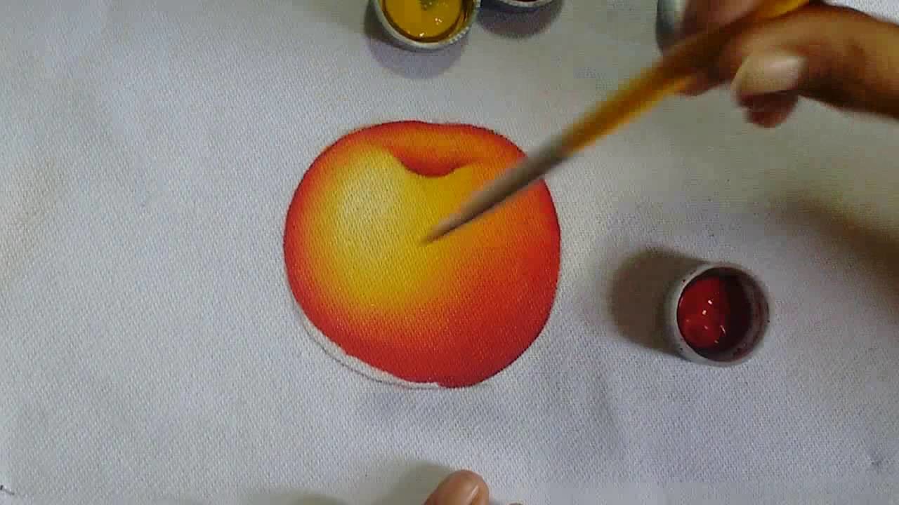 Pintando maçã simples (para iniciantes) - Ivanice Isabel