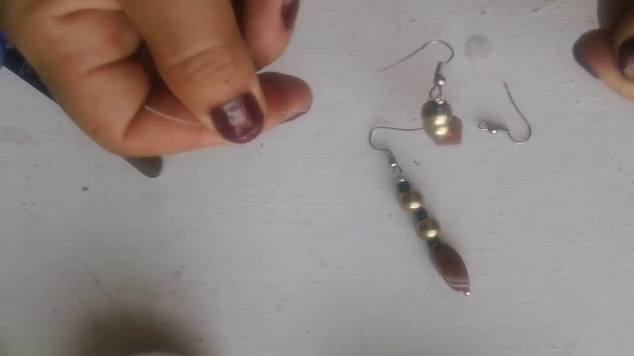 Aretes aroma a cafe paso a paso