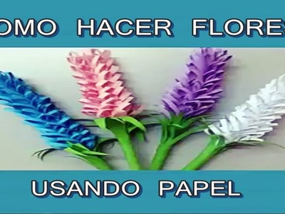 COMO HACER FLORES USANDO PAPEL