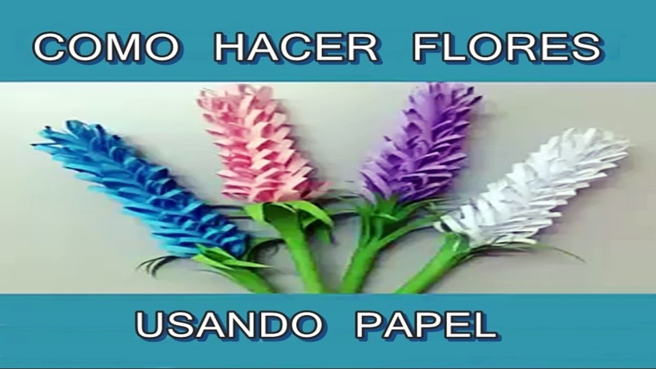 COMO HACER FLORES USANDO PAPEL