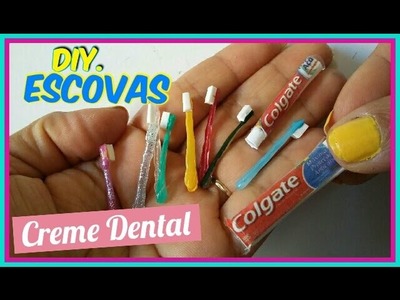 DIY. Como fazer escovas de dentes para Barbie