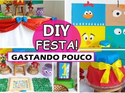 DIY Decoração de Festa de Aniversário - GALINHA PINTADINHA - Gastando Pouco
