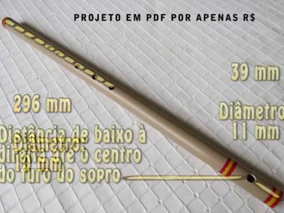 Flauta PVC em D - Digitação e medidas para você confeccionar.
