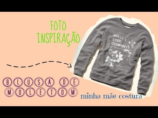 MODELAGEM BLUSA DE MOLETOM FECHADA
