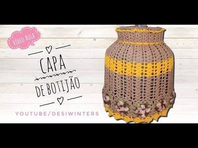 Capa de Botijão (aberta) de #crochê - Artes da Desi