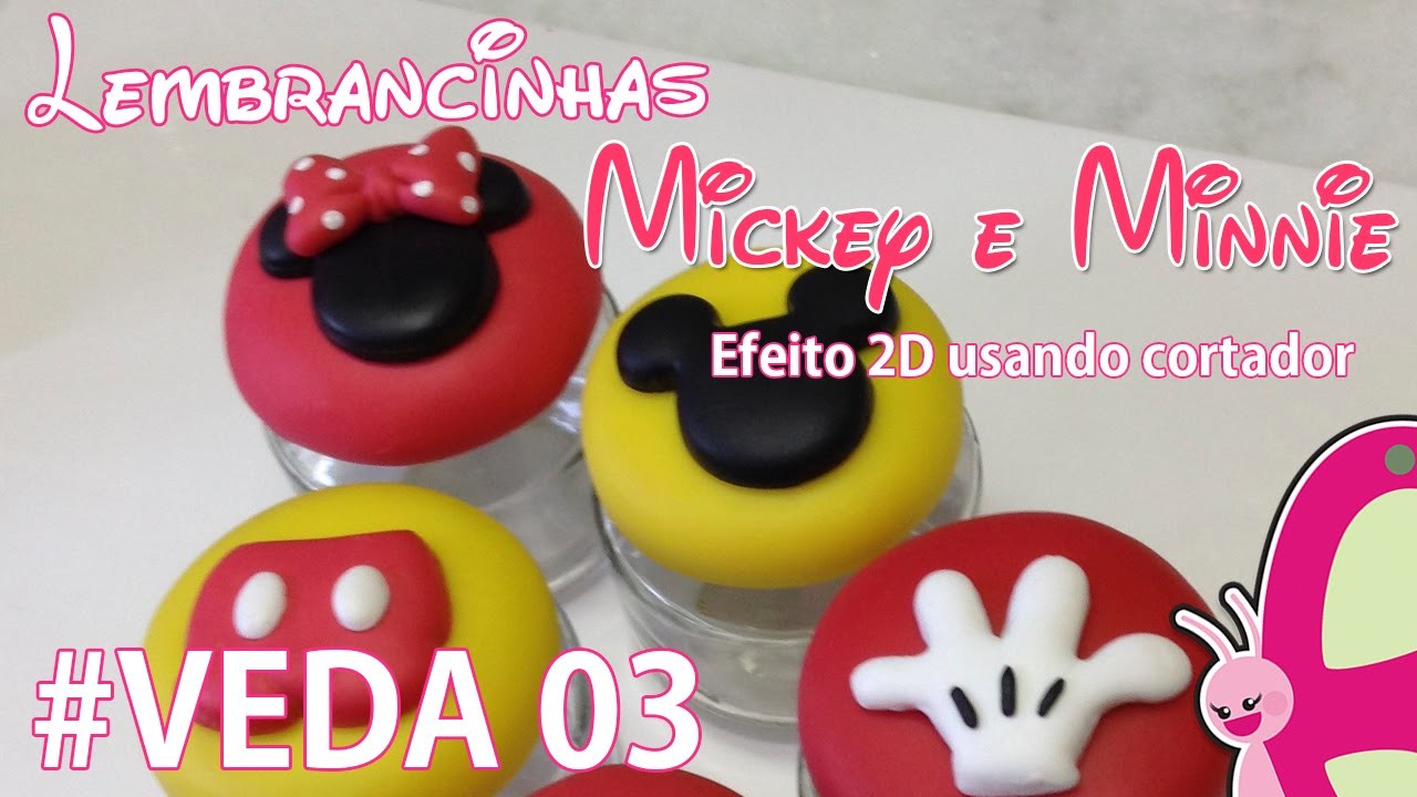 Como conseguir efeito 2D em Biscuit usando cortador - Mickey e Minnie - Sah passa o passo #VEDA 03