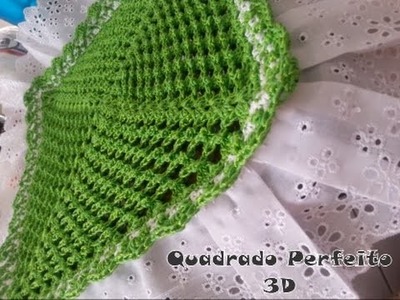 Crochê para Canhotas - Quadrado Perfeito 3D
