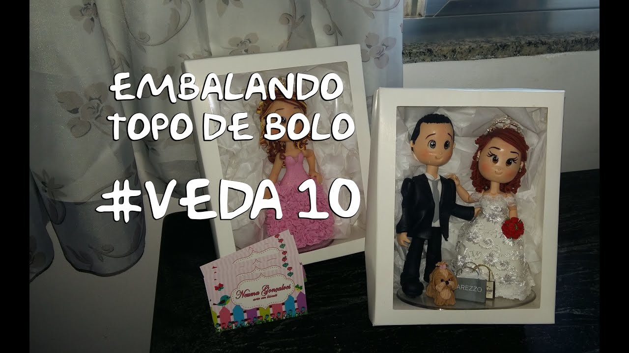 Embalagem para topo de bolo #VEDA 10 - Neuma Gonlçalves