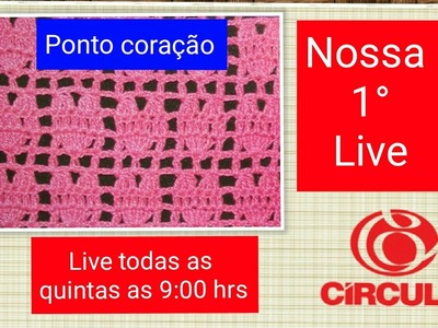 ????Live:Nossa Primeira Live # Elisa Crochê