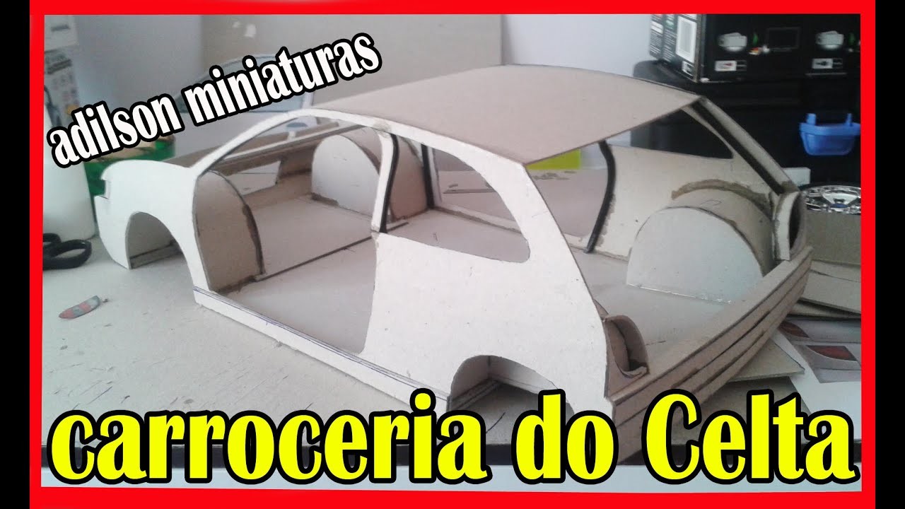 Celta de papelão - Como ficou a CARROCERIA?