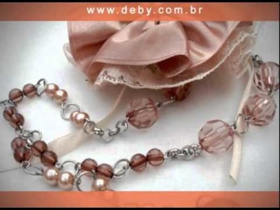Coleção 2011 Deby Biju - Bijuterias, colares, pulseiras e flores para cabelos