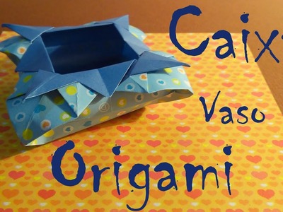 Como fazer dobraduras, caixa de papel, origami