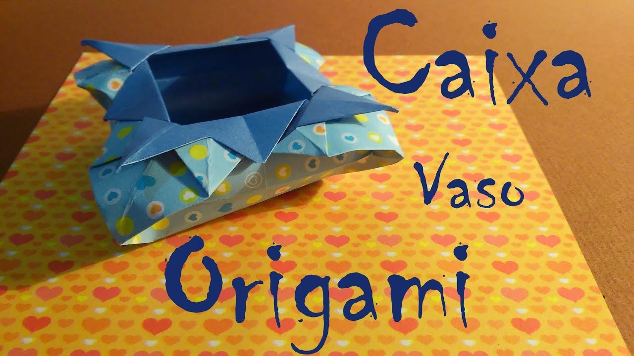Como fazer dobraduras, caixa de papel, origami