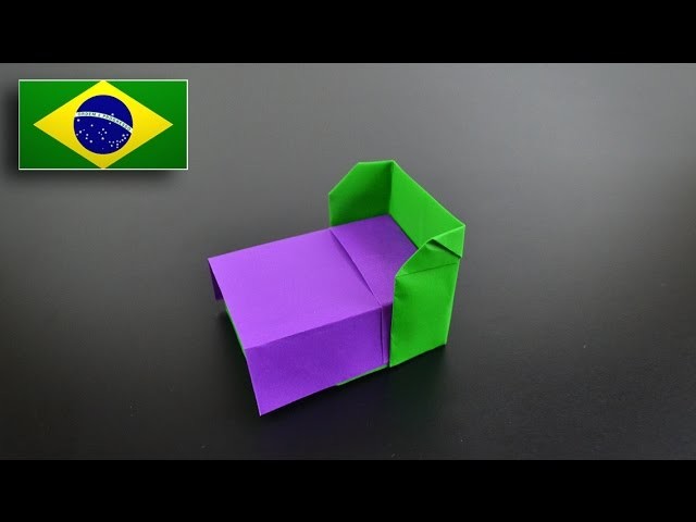 Origami: Cama - Instruções em Português BR