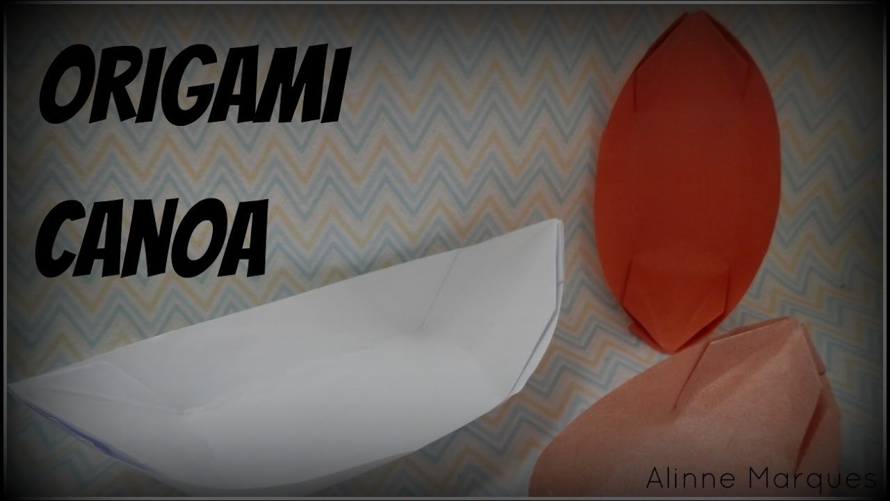Origami Canoa - Passo a passo
