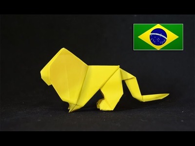 Origami: Leão - Instruções em Português PT BR