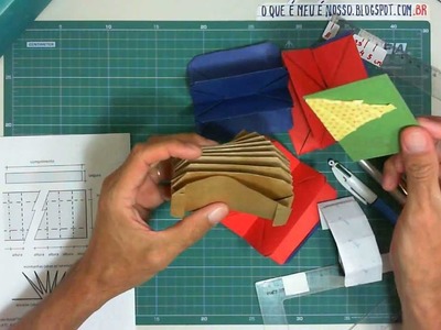 Origami - Pasta Sanfonada para ATC - ATC Blizzard Book