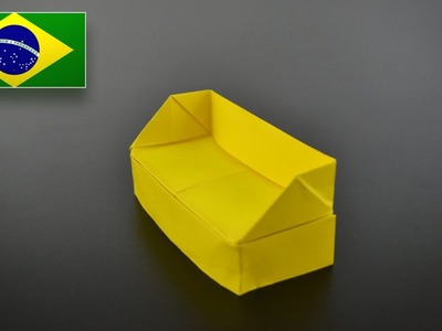 Origami: Sofá - Instruções em Português BR