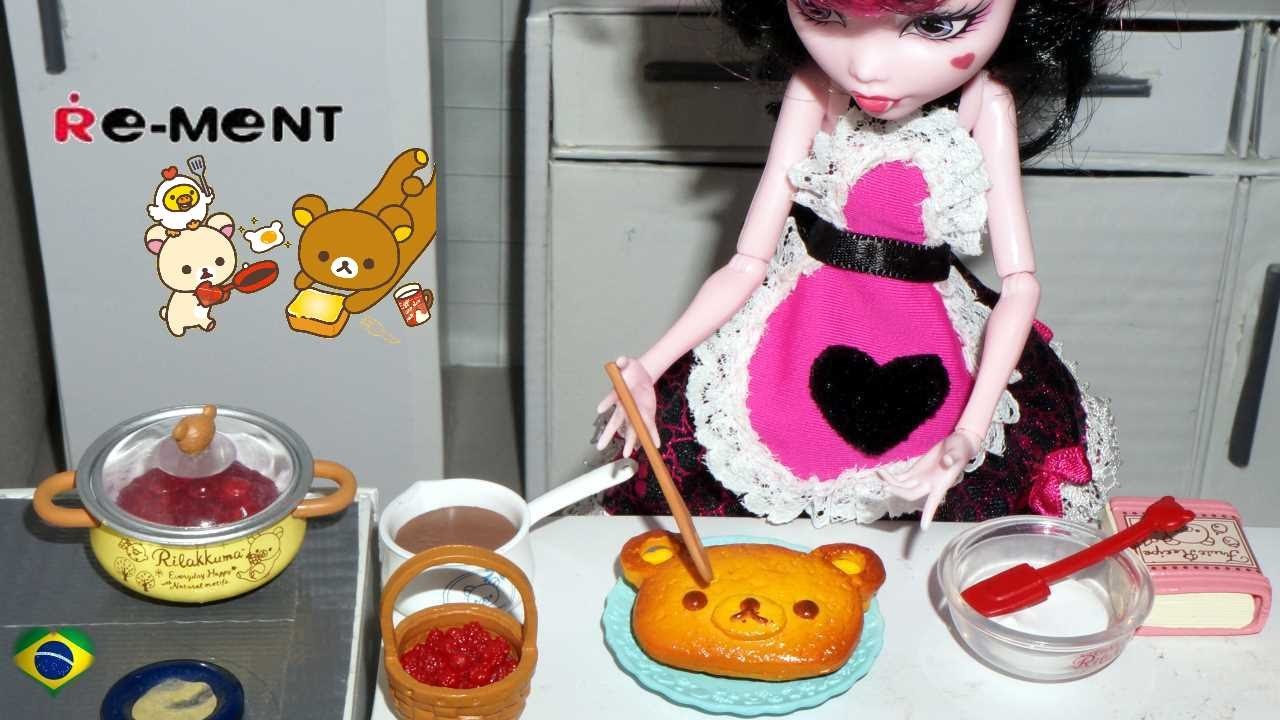 Re-ment: Rilakkuma Homemade Cooking & Display case - miniaturas unboxing.review