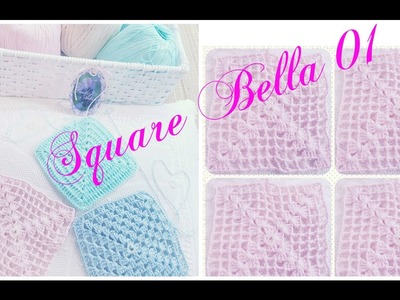 Square [ Quadradinho ] Bella Primeiro ( rosa bebê )