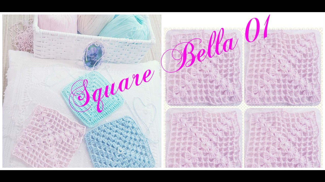 Square [ Quadradinho ] Bella Primeiro ( rosa bebê )