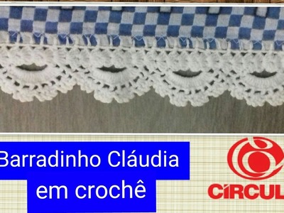 Versão canhotos: Barradinho Cláudia em crochê # Elisa Crochê