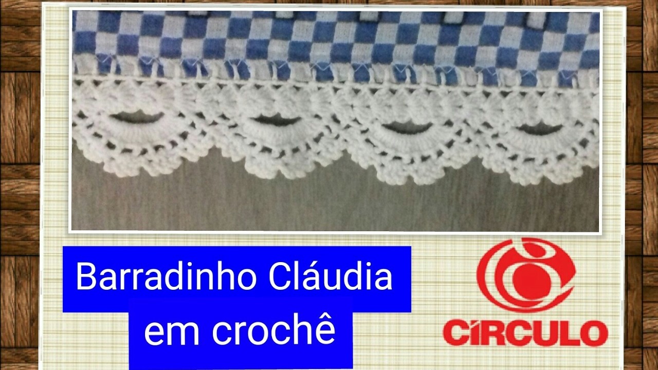 Versão canhotos: Barradinho Cláudia em crochê # Elisa Crochê