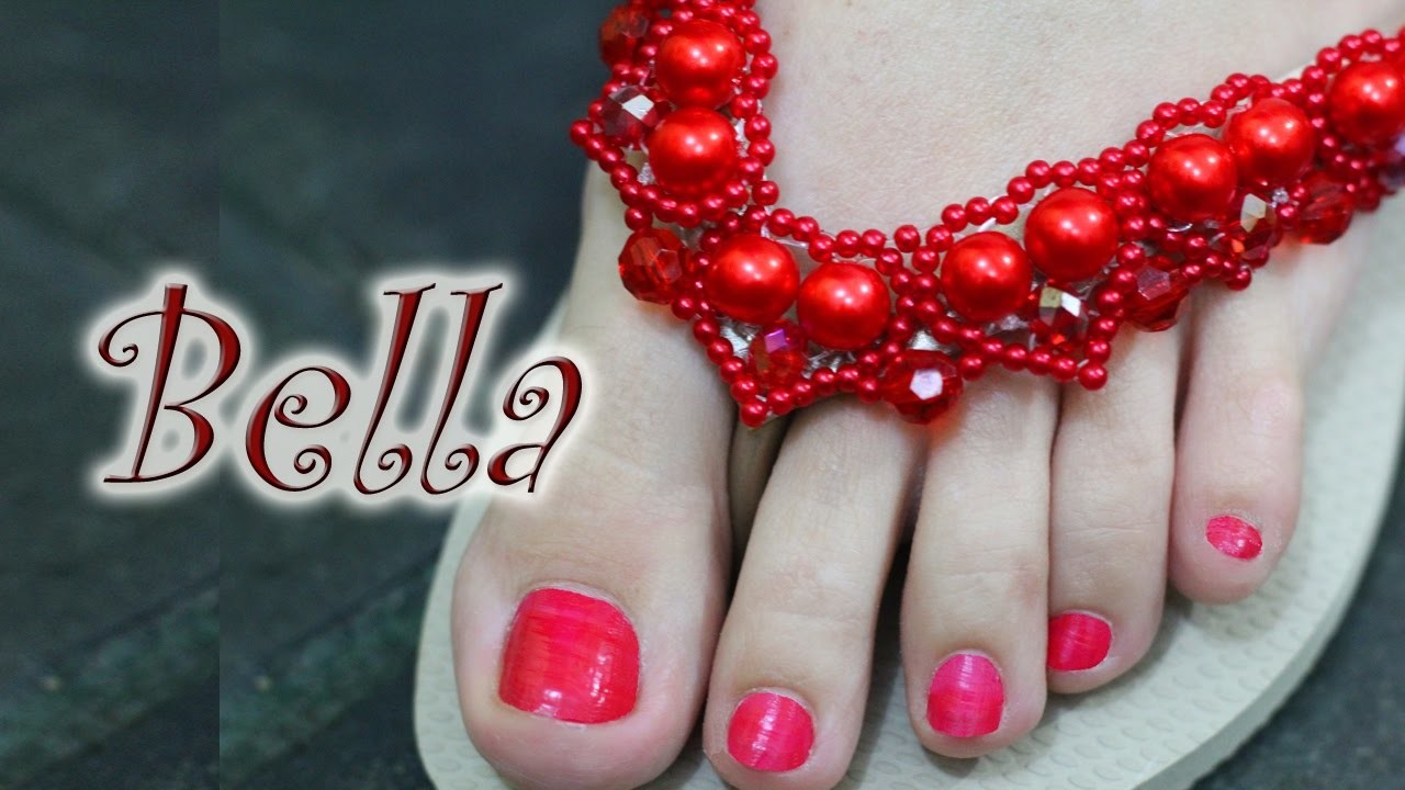 Chinelo decorado: Manta de corações