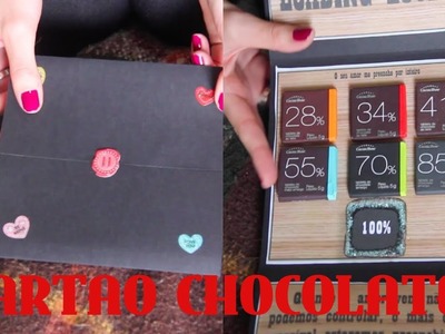 DIY: Cartão com chocolate (Dia dos namorados)