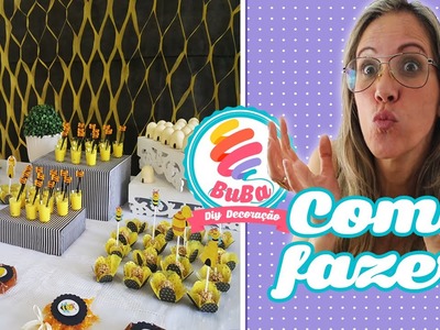 DIY FESTA DE ANIVERSÁRIO INFANTIL ABELHINHA | GASTANDO POUCO ???? Birthday party bee