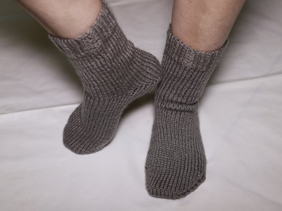 Meia em tricô