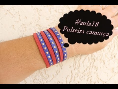 NM Bijoux - #Aula18 - pulseira camurça