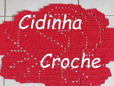 Cidinha Croche : Tapete Em Croche  Rosa (Croche Filé)Passo A Passo-Parte 2.3