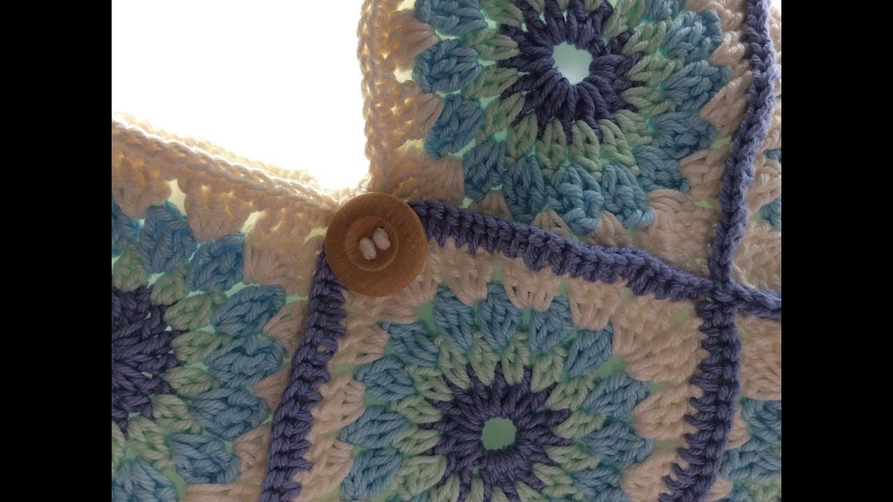 Como fazer square para bolsa de crochê - parte 1