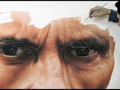 Hyper-realistic oil painting on canvas - fabiano Millani (Father)