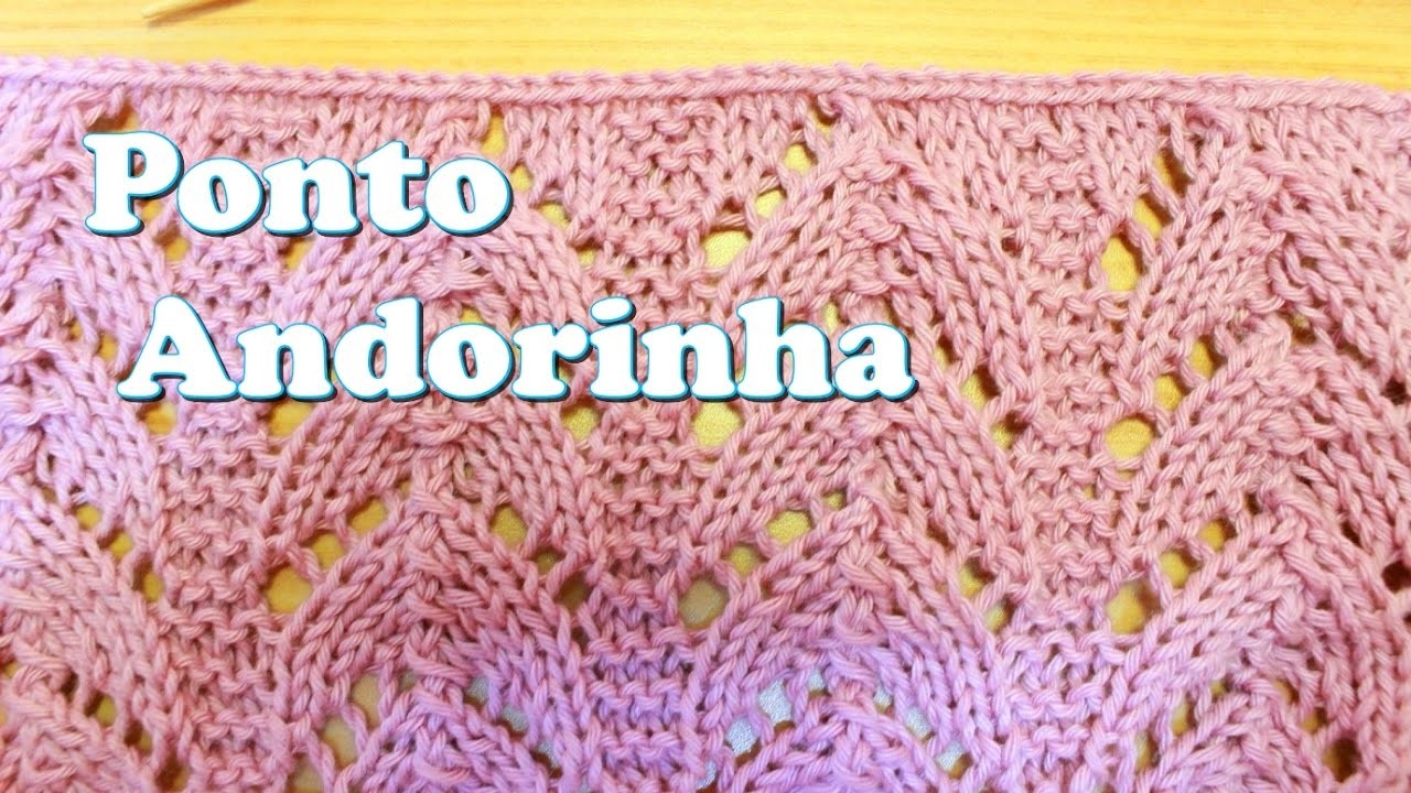 Ponto Andorinha em Tricô - Vídeo tutorial passo a passo (Available subtitles)
