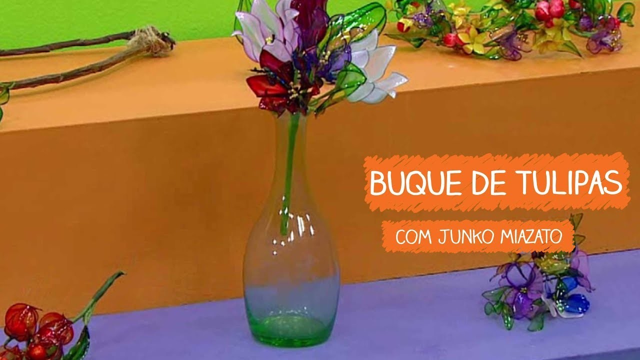 Buquê de Tulipas com Junko Miazato | Vitrine do Artesanato na TV - TV Gazeta