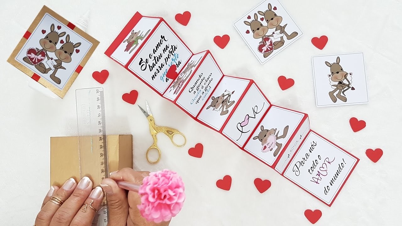 DIY Dia dos Namorados | Caixa surpresa usando material reciclado | Viviane Magalhães