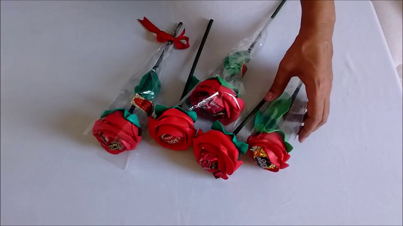 DIY: Lembrancinha Para o Dia Das Mães: Porta Bombom Rosas.