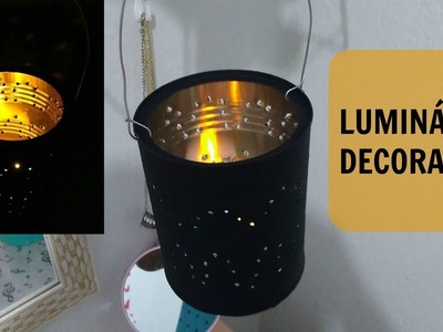 DIY - Luminária decorativa com lata de leite ninho #DECORANDOOQUARTO| GraziSilc