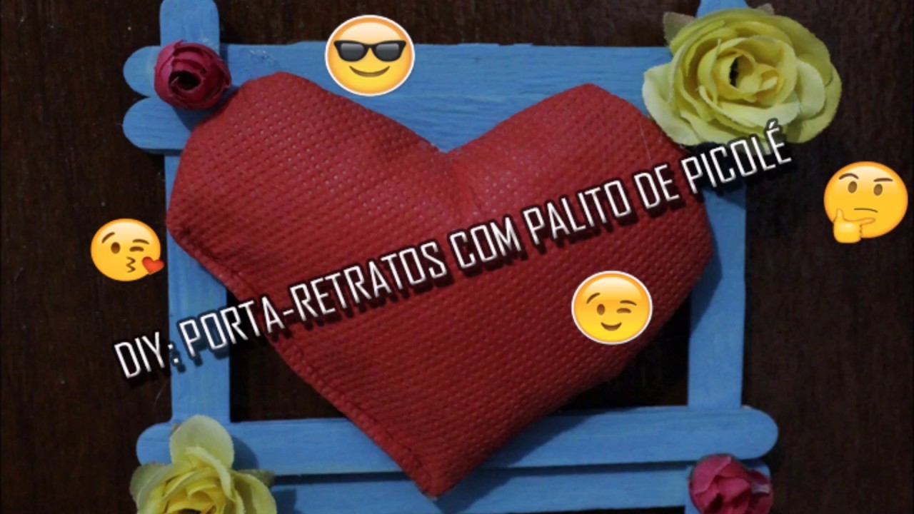 DIY: PORTA-RETRATOS COM PALITO DE PICOLÉ