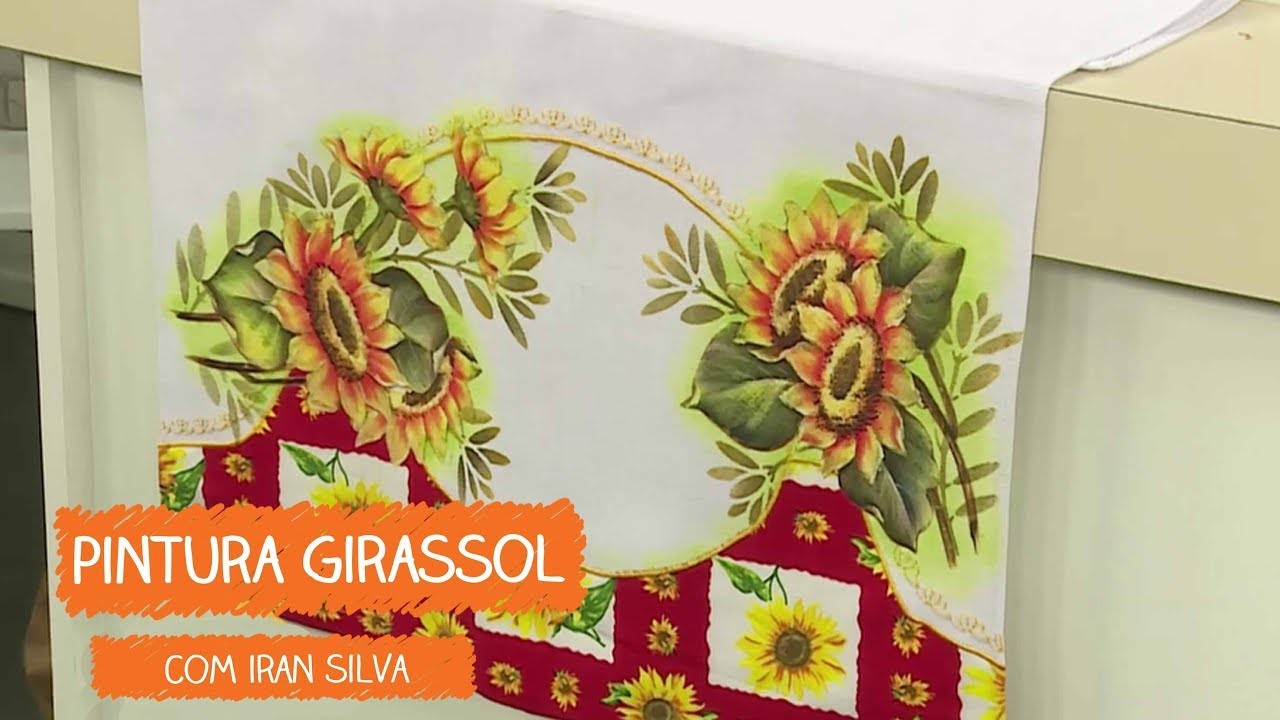 Pintura Adesivada Girassol com Iran Silva | Vitrine do Artesanato na TV - Rede Família