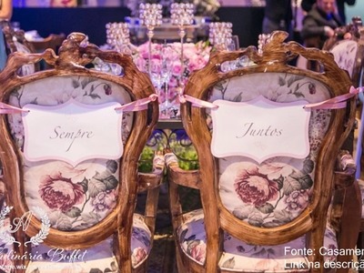 15 ideias cadeiras dos noivos